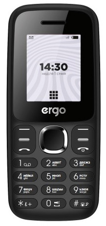 Телефон ERGO B184 Black, фото 1