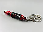 Брелок червоно-сріблястий амортизатор в зборі, Авто брелок для автомобільних ключів, фото 3