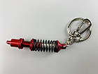 Брелок червоно-сріблястий амортизатор в зборі, Авто брелок для автомобільних ключів, фото 8