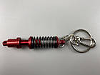 Брелок червоно-сріблястий амортизатор в зборі, Авто брелок для автомобільних ключів, фото 9