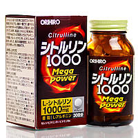 Аминокислоты Цитруллин, Аргинин, Цинк, Селен Orihiro Citrulline 1000 Mega Power