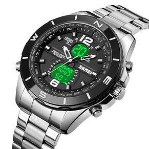 Годинник наручний SKMEI 1670SIWT, silver-white, фото 4