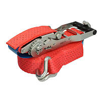 Стяжний ремінь із храповим механізмом ERGO 5000 кг 10000 мм довга ручка