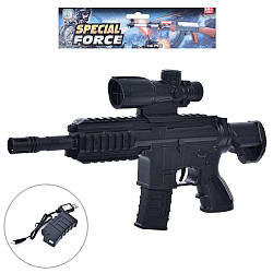 Дитяча іграшка автомат 01-1 стріляє водяними та пластиковими кулями, USB заряджання