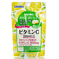 Жувальний вітамін C зі смаком лимона Orihiro Vitamin С