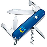 Нож складной, мультитул Victorinox Spartan Ukraine Трезубец (91мм, 12 функций), синий 13603.2_T0016u