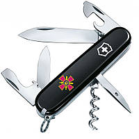 Нож складной, мультитул Victorinox Spartan Эмблема ЗСУ (91мм, 12 функций), черный 13603.3_W0020u