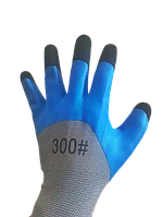 Перчатки рабочие синие пена 300 (12пар/уп)
