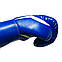Боксерські рукавички LEV SPORT 10 oz шкірзам, манжета 8 см сині, фото 5