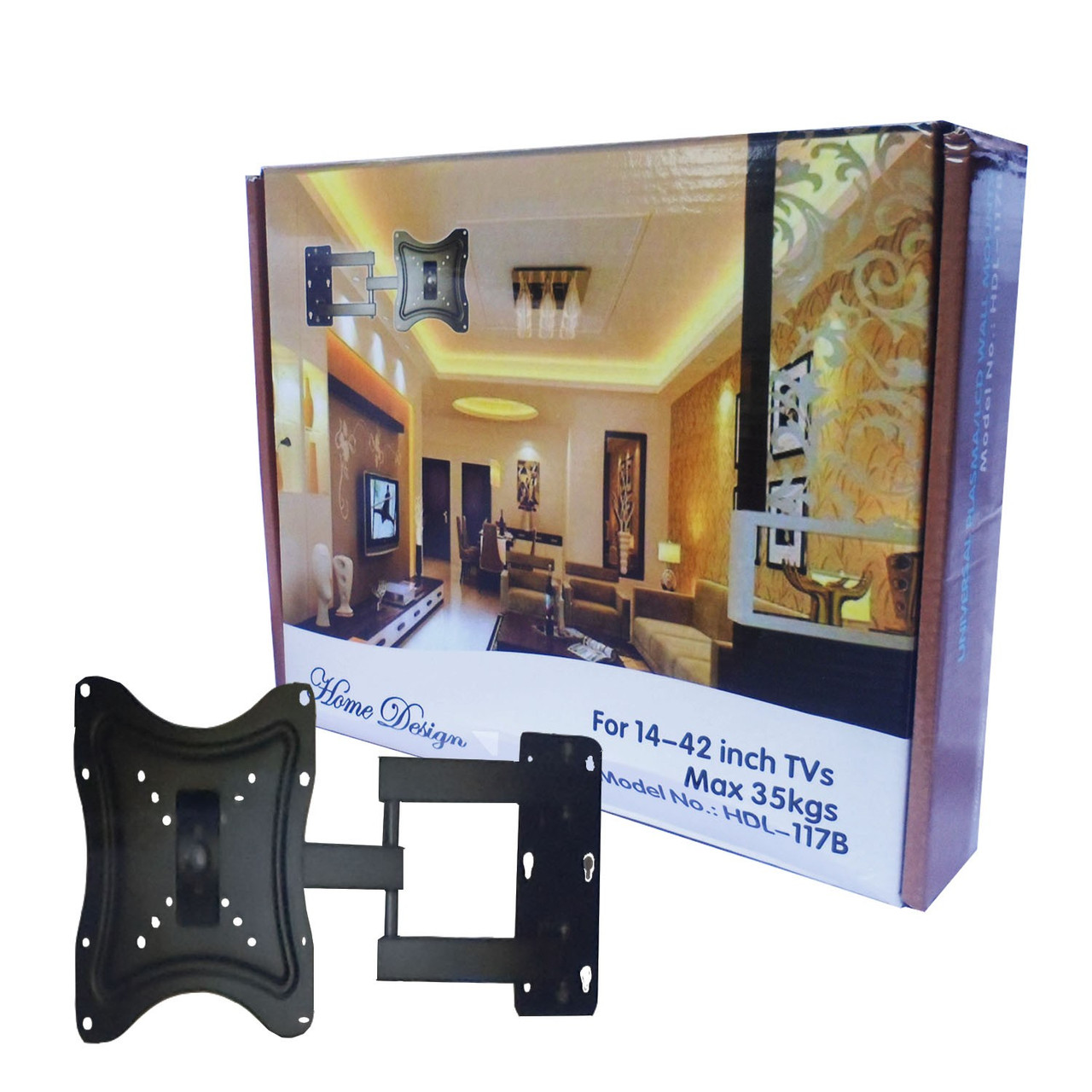 Кронштейн для телевизора с поворотом 14-42 дюйма, настенный крепеж для ...