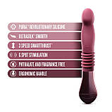Пульсатор для точки G Blush Temptasia – Trixie Thrusting Dildo – Wine Red, 3 швидкості - SO8835, фото 2