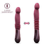 Пульсатор для точки G Blush Temptasia – Trixie Thrusting Dildo – Wine Red, 3 швидкості - SO8835, фото 4