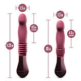 Пульсатор для точки G Blush Temptasia – Trixie Thrusting Dildo – Wine Red, 3 швидкості - SO8835, фото 5
