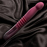 Пульсатор для точки G Blush Temptasia – Trixie Thrusting Dildo – Wine Red, 3 швидкості - SO8835, фото 8