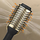 Фен щітка для волосся 2000 Вт, One Step, Золотиста / Фен гребінець-випрямляч, фото 4