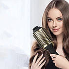 Фен щітка для волосся 2000 Вт, One Step, Золотиста / Фен гребінець-випрямляч, фото 5