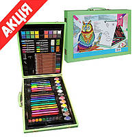 Набор для рисования в чемодане детский MK 4535 Набор для творчества с фломастерами, карандашами для детей Emr