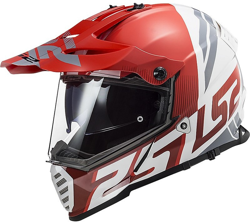 МОТОШОЛОМ ДУАЛСПОРТ LS2 MX436 PIONEER EVO EVOLVE КОЛІР RED WHITE