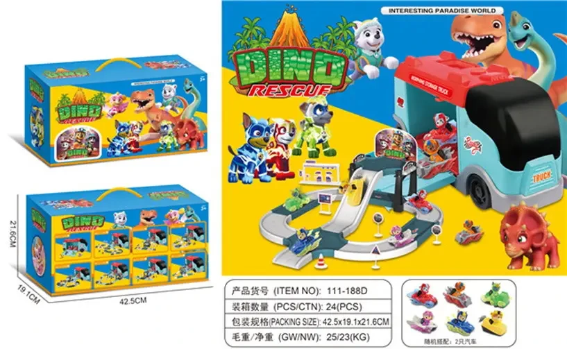 Велика Фура Щенячий патруль «Автовоз - трек зі щенятами, фото 1