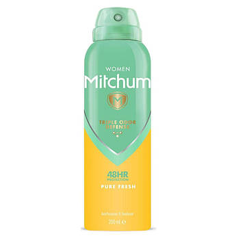 Стійкий дезодорант-спрей Mitchum Women 48 br Anti-Perspirant Pure Fresh 200 мл