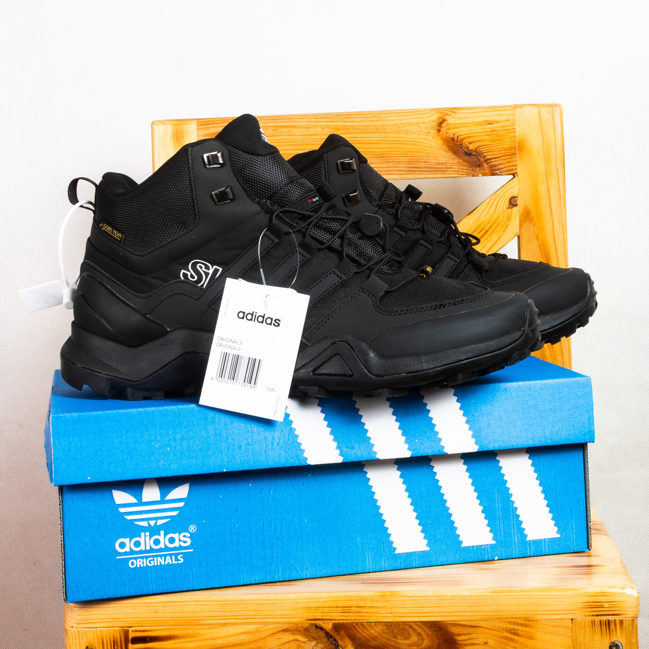 РОЗПРОДАЖ!! Зимові Черевики Adidas Terrex Чоловічі Кросівки чорні