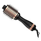 Фен щітка для волосся 2000 Вт, One Step, Золотиста / Фен гребінець-випрямляч, фото 7