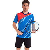 Форма для великого тенісу чоловіча LD-1843A Lingo XL Блакитно-червоний (60506028)