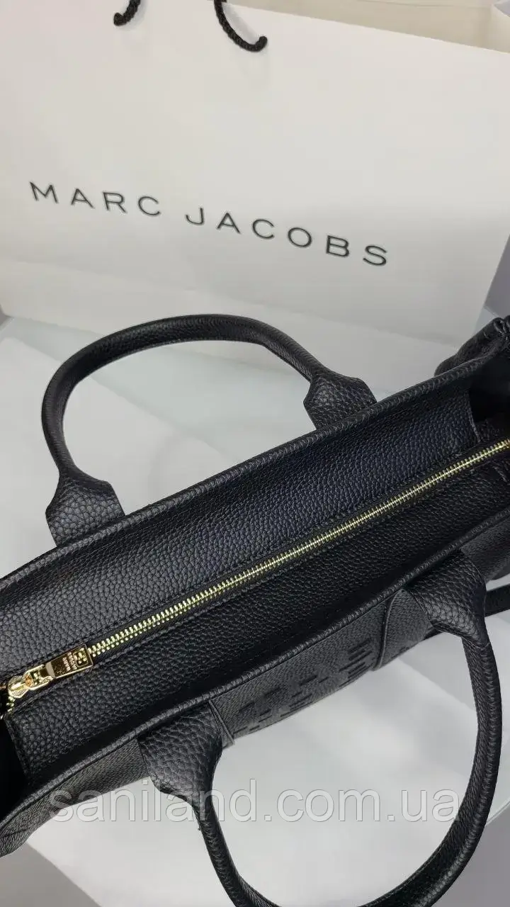 Женская сумка тоут чёрная шоппер Marc Jacobs The Tote Bag Total Black, модные вместительные сумочки - фото 7 - id-p1901700320