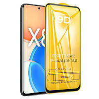 Захисне скло TDG 9D для Honor X8 4G чорний Full Glue 0,26 мм