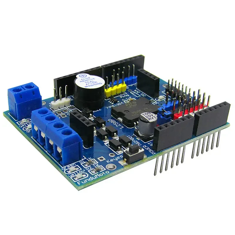 Модуль драйвера двигунів постійного струму L298P Motor Shield для Arduino