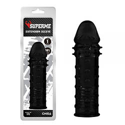 Насадка Chisa Superme extensio Black, Черный, Розмір упаковки: 29*9*5 см  18+