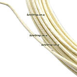 Винтажный кабель для звукоснимателей, в тканевой оплётке White 1m., фото 3