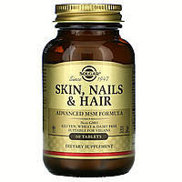 Вітаміни для шкіри, волосся і нігтів, Skin, Nails & Hair, Solgar, 60 таблеток