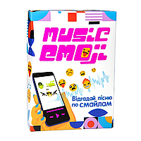 Настольная карточная игра "Music Emoji" Strateg 30249 на украинском языке