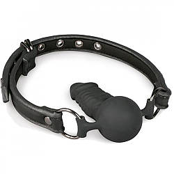 Кляп EASYTOYS BALL GAG WITH SILICONE DONG  18+