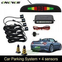 Парковочная система на 4 датчика парковки парктроник Assistant Parking Sensor Black
