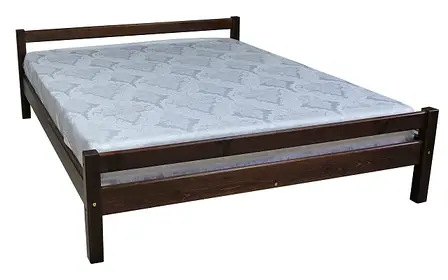 Ліжко двоспальне з масиву вільхи MОНРО Fusion Furniture, колір горіх, фото 2