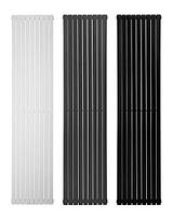 Стальной трубчатый дизайнерский радиатор Blende 1 1400х394 черный