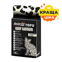 Наповнювач для котячого туалету AnimAll Тофу Classic соєвий комкуючий Котячий наповнювач 6 л.