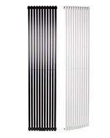Дизайнерский радиатор Betatherm Ellipse 2 1800х445 белый/черный