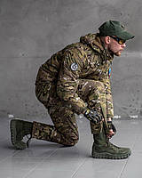 Зимний тактический костюм Level 7 Теплый военный комплект мультикам Армейская зимняя форма мультикам L