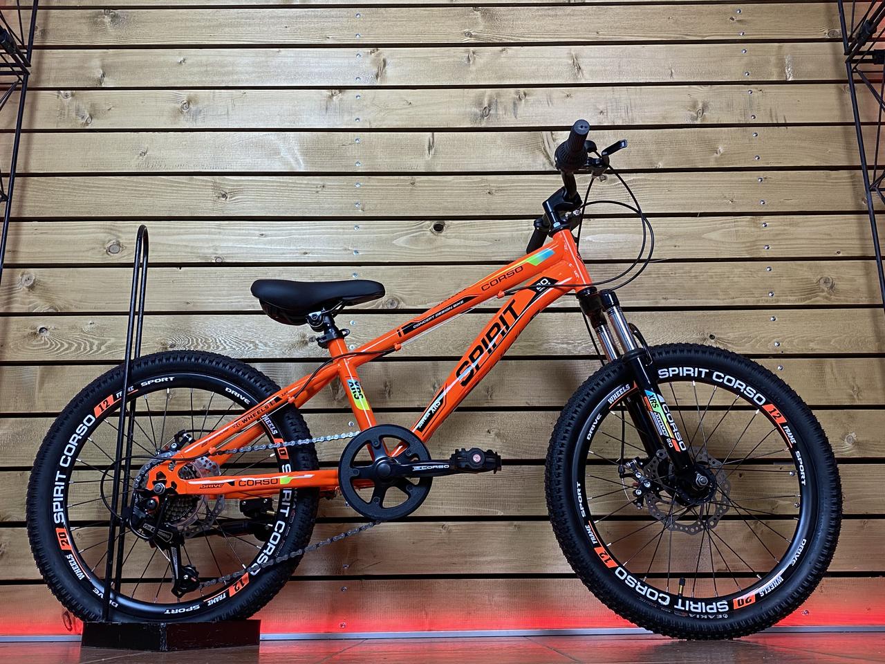 Дитячий велосипед 20" Corso Spirit ST-20458 помаранчевий на зріст 110-125 см