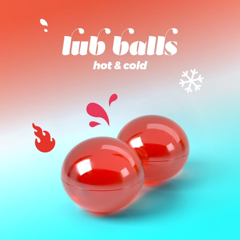 Вибухові збуджуючі кульки з ефектом холоду та тепла Balls lub Hot&cold 18+, фото 1