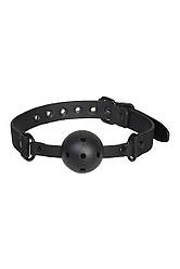 Кляп BLAZE BALL GAG WITH PAINTING EDGE BLACK, Черный, Регульований  18+