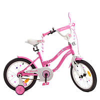 Велосипед детский PROF1 Y1691 16 дюймов, розовый