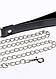 Повідець з карабіном та чорною петлею Taboom Luxury Bondage Essentials Chain Leash, сріблястий 18+, фото 4