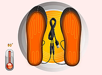 Стельки с подогревом, универсальные, USB, размер 35-40