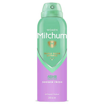 Стійкий дезодорант-спрей Mitchum Women 48 br Anti-Perspirant Shower Fresh 200 мл