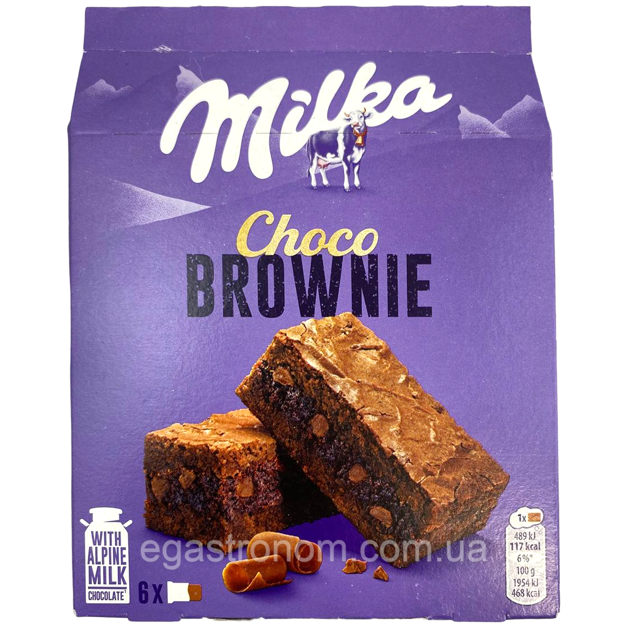 Печиво брауні Мілка Milka choco brownie 150g 13шт/ящ (Код: 00-00015569), фото 1