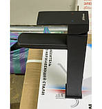 Високий чорний змішувач для умивальника Mixxus Німеччина, фото 3